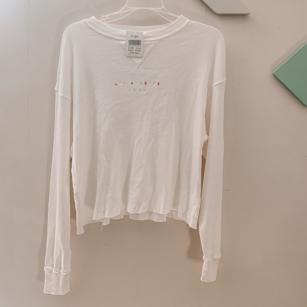 VERY RARE! brandy melville white long sleeve